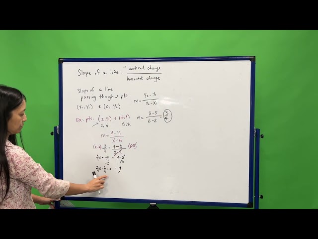 How To Find The Slope Of A Line Through 2 Points | Graph The Line | Algebra