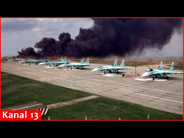 Ukraine is believed to have destroyed up to 12 Russian Su-30, Su-34, Su-35 jets in Adygea