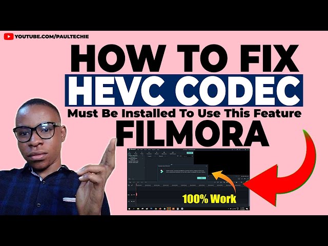 How To Fix HEVC Codec Must Be Installed To Use This Feature Filmora