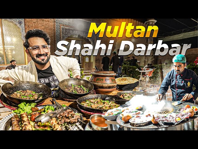 Extreme Desi Food LEVEL 9999 in Multan 😍 Shahi Platter, Mutton Karahi, Beef Pulao Street Food Multan