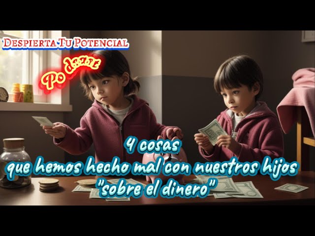 "4 cosas que hemos hecho mal con nuestros hijos sobre el dinero"