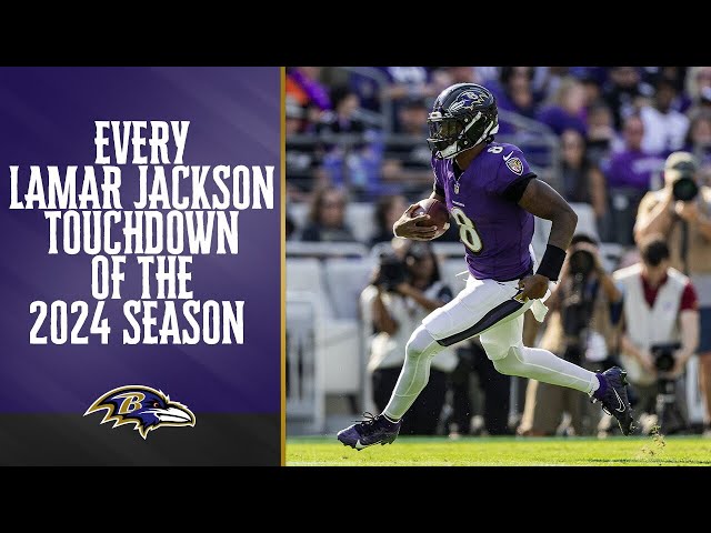 Every Lamar Jackson Touchdown of 2024 Season | Baltimore Ravens