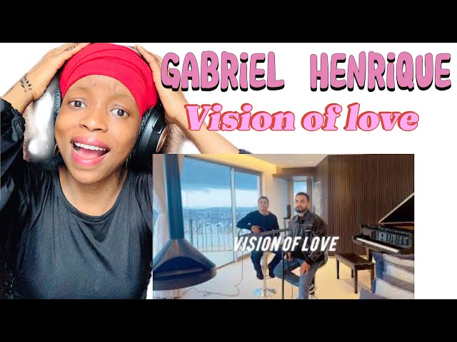 MY first time reaction to GABRIEL HENRIQUE-Vision of love( acoustic version) ///Reaction