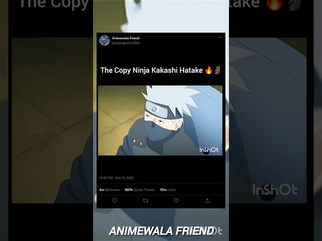 The Copy Ninja Kakashi Hatake 🔥🗿 #anime #music #naruto #Kakashi #Pain