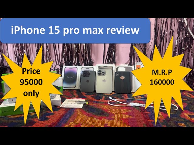 iPhone 15 pro max price & review | Best accessories and case | unboxing & information