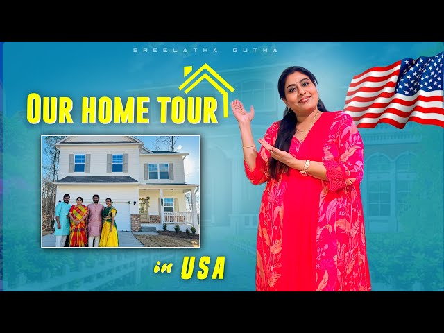 Home Tour || House Tour In USA || Telugu Vlogs From USA || Sreelatha Gutha