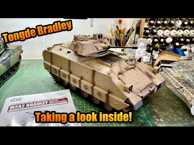 THE NEW TONGDE BRADLEY M2A2 STRIP DOWN, and fixing the SUPER HOT melted tow launcher servo 😡😡 #howto