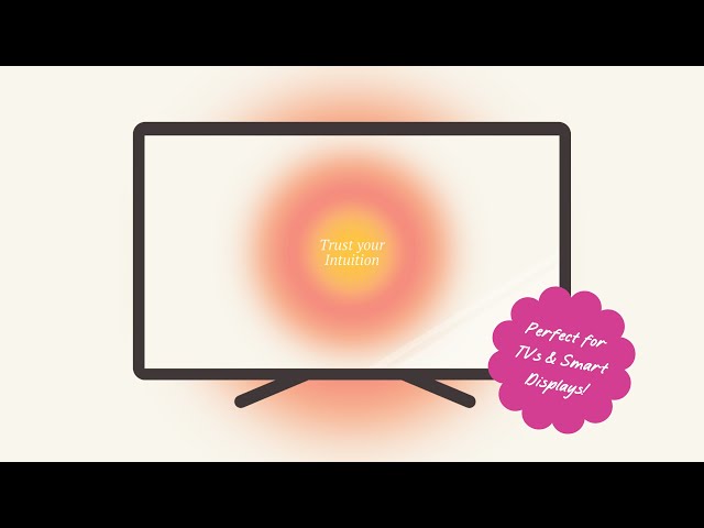 Aesthetic 'Trust Your Intuition' Screensaver | Inspirational TV Art for Smart Displays