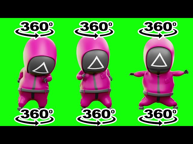 Squid Game Guard Dancing 999x Speed 360º