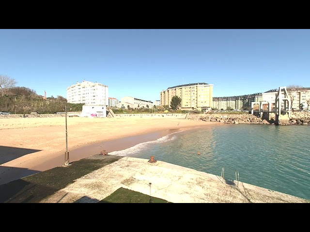 Playa de San Amaro. A Coruña (VR180 3D)