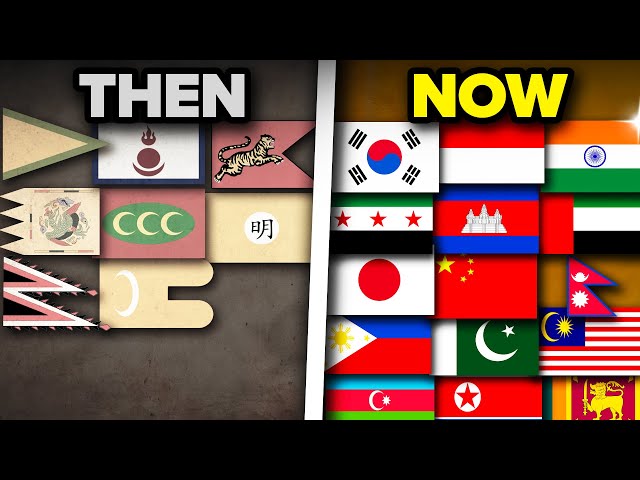 ENTIRE Evolution of ALL Asian Flags (1 - 2025)