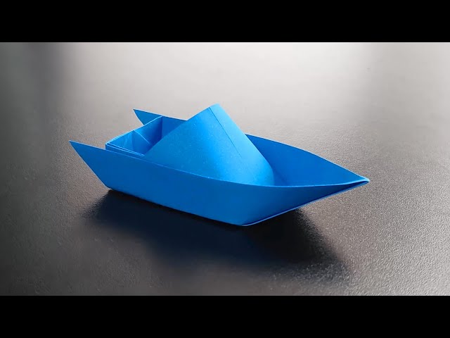 How to make a Paper Speedboat that Floats - NEW VERSION!