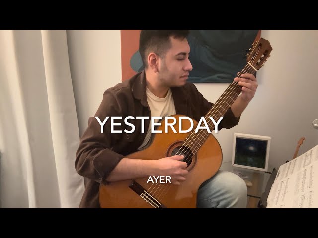 Yesterday by The Beatles with lyrics (con letra en español)