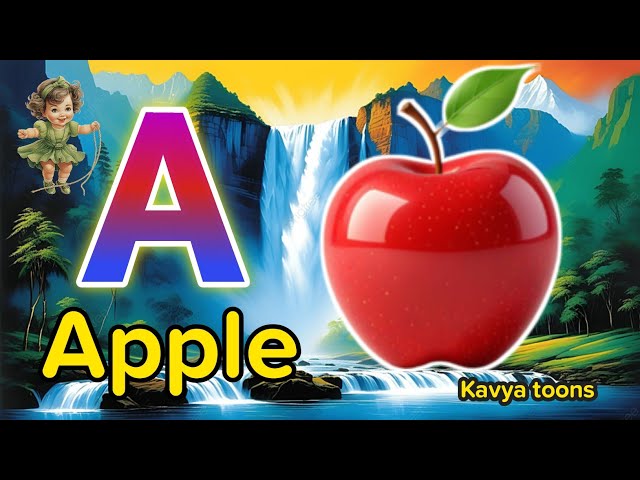 ABC Alphabet Songs # A to Z # Abcd # A for Apple # Alphabet Song #A to Z lullaby # kavya toons👈