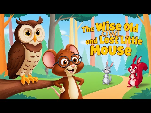 The Wise Old Owl and the Lost Little Mouse | Bedtime Stories for Kids | Kids Moral Storytime