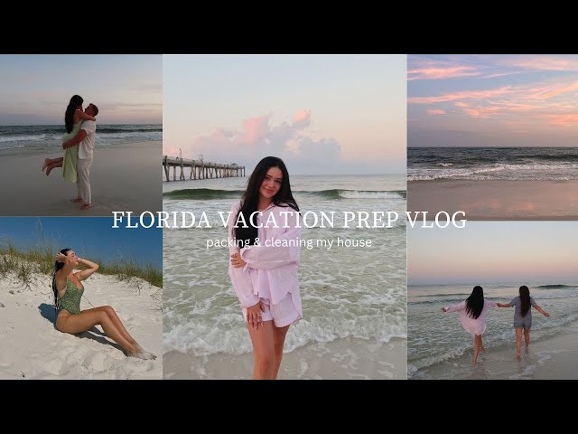 PREP WITH ME FOR FLORIDA | packing tiktok bts | cleaning |