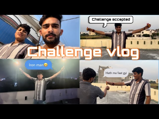 Hath Ma Crackers Fodna ka Challenge Accepted 😂/Funny Vlog/Vlog176