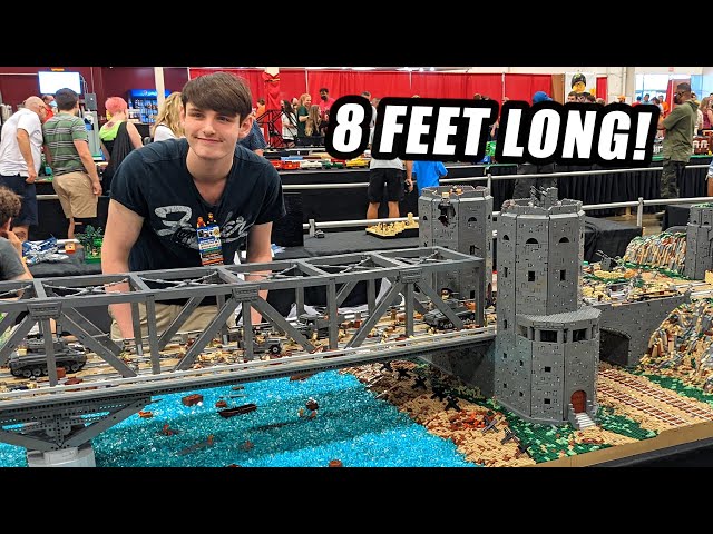 Huge LEGO WWII Bridge at Remagen Battle