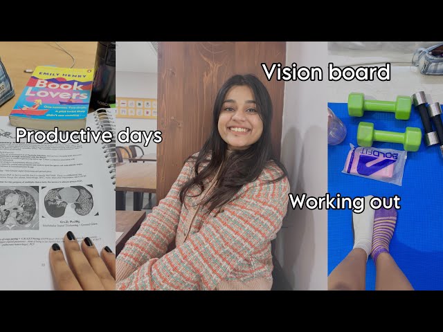 (Medical student )STUDY VLOG 📕| productive and realistic days