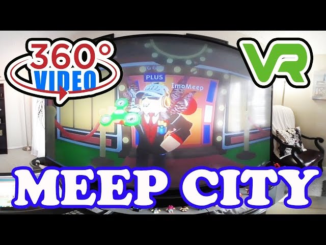 Meep City in 360 Degrees! - VR Compatible Video - You're in the room NEXT TO ME! - Find the Items