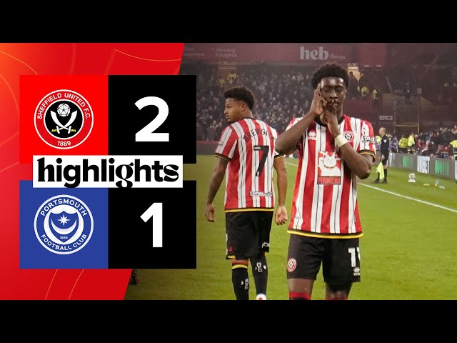 Sheffield United 2-1 Portsmouth | EFL Championship highlights