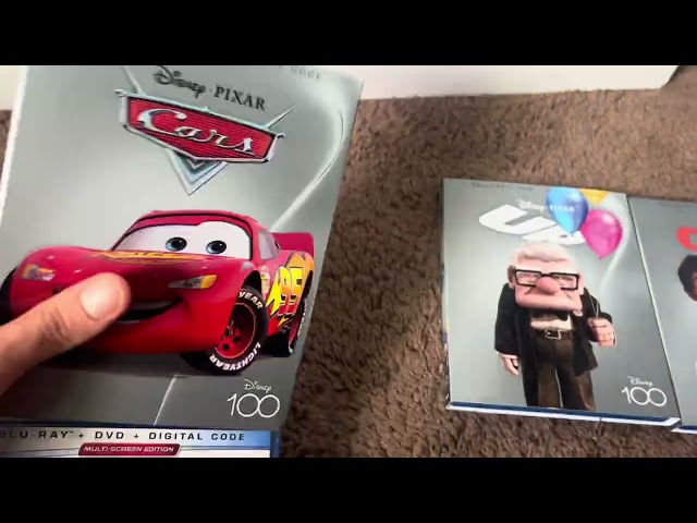 Triple blu-ray review (Disney 100) Cars Up Coco