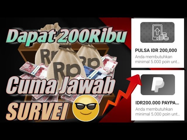 Dapat 200Ribu Cuma Jawab Survei | Aplikasi Penghasil Uang & Pulsa