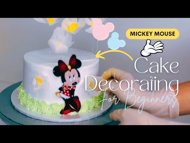 Mickey Mouse Cake Decorating for Beginners | Simple How To Tutorial with a Magical Twist!