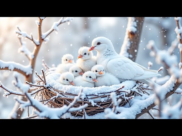 Discover Breathtaking Footage of Beautiful Wild Birds in Winter Wonderland!