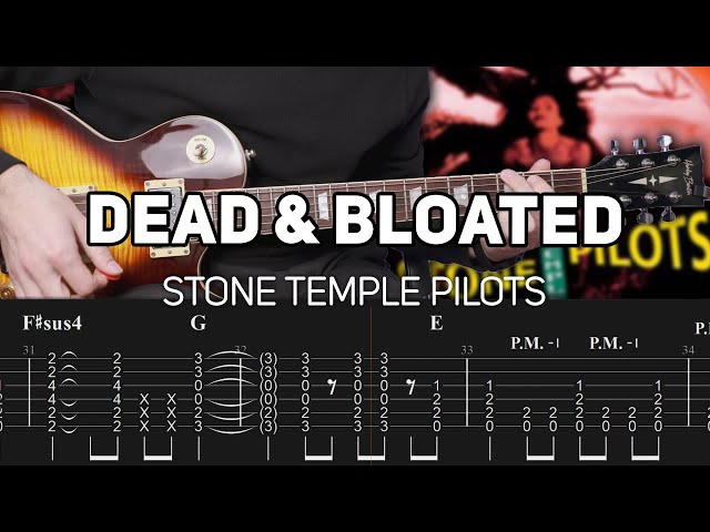 Stone Temple Pilots - Dead & Bloated (Guitar lesson with TAB)