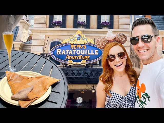 We Rode Disney World's Newest Ride at EPCOT! Remy's Ratatouille Adventure Preview & Trying New Food