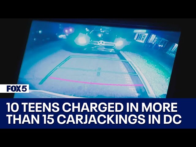 10 teens charged in more than 15 carjackings in DC