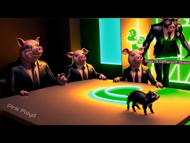 Pink Floyd - Pigs, Three Different Ones (AI Music Video)