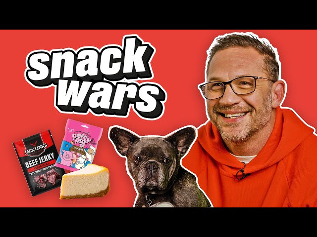 Tom Hardy & Kelly Marcel Rate American & British Food | Snack Wars