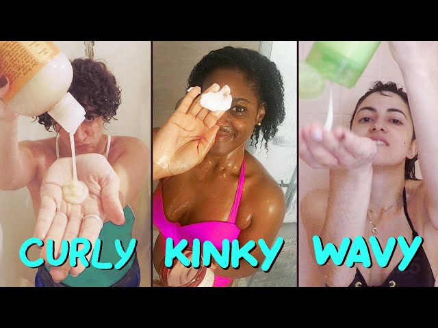 Three Different Curly Hair Wash Routines