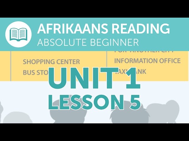 Afrikaans Reading Practice for Absolute Beginners - Taking a Taxi from the Station