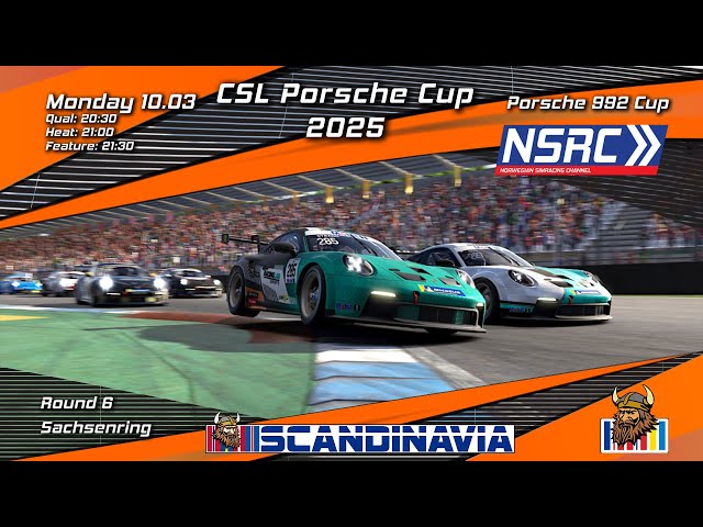 CSL Porsche Cup Round 6 at Sachsenring