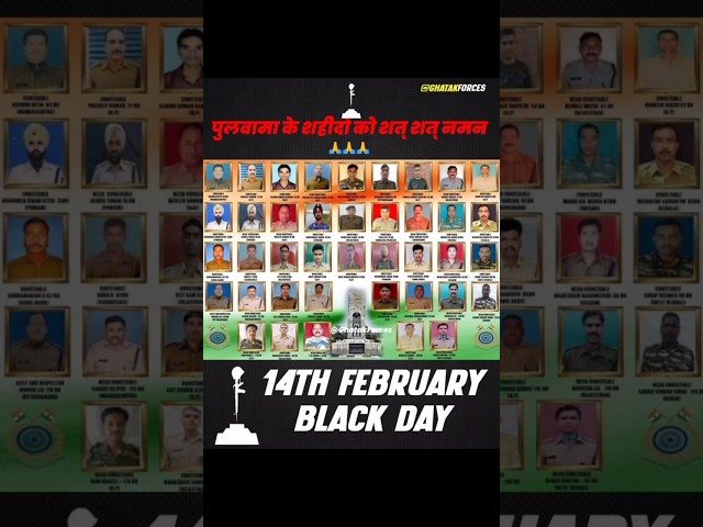 Black Day of India 14 February 2019 💔 Pulwama Hamala #pulwama #blackday #shorts #pulwamaattack