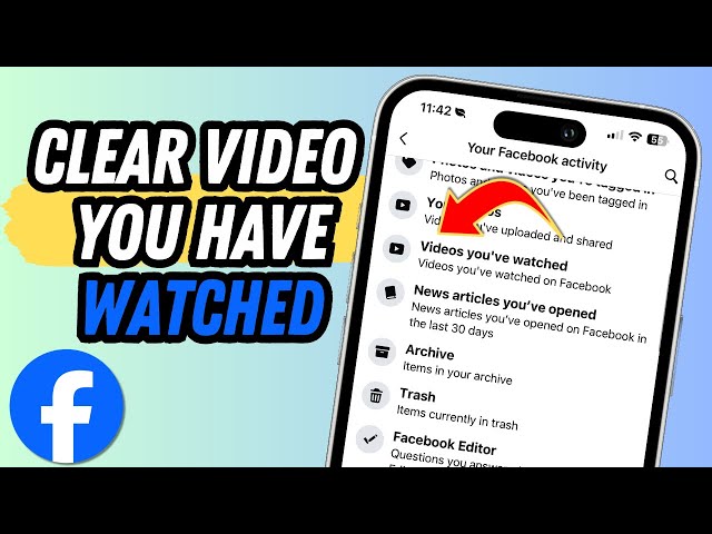 How To Clear Video You Have Watched On Facebook (2025)