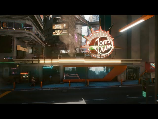 Cyberpunk 2077 Exploring Walkthrough: Tom's Diner in Watson, NC