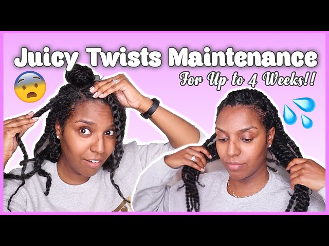 HOW I REFRESH MY TWO STRAND JUICY TWISTS | Protective styles ✨