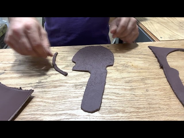 Making a leather sheath