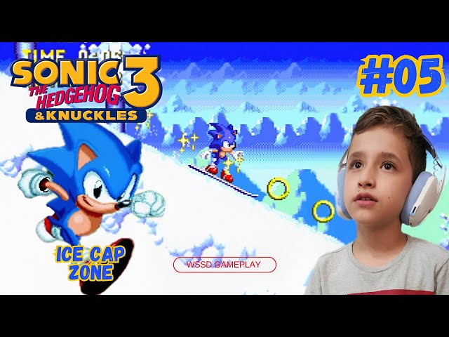 A MELHOR FASE DE SONIC 3? ICE CAP ZONE NÃO DECEPCIONA! | SONIC THE HEDGEHOG 3 & KNUCKLES - PS5 - #5