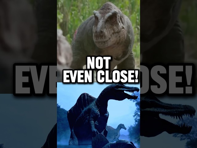 Why T-Rex VS Spinosaurus ISN’T EVEN CLOSE! #dinosaur #dinosaurs #vs #battle #trex #jurassicpark #mcu