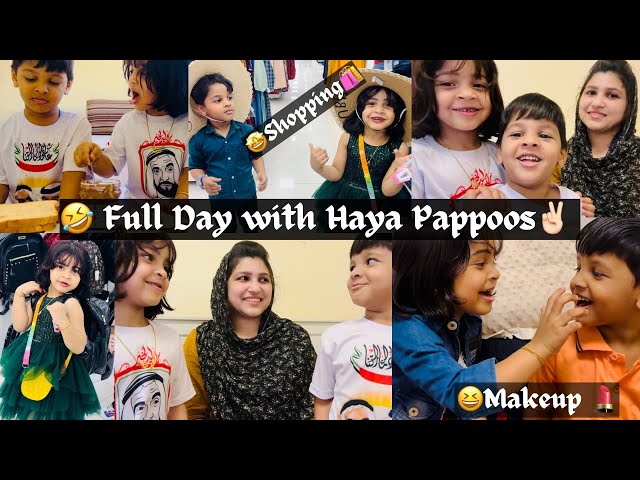 Morning to night full day with Haya pappoos🔥|New Gen Makeup Artist✌🏻😂|Adipoly variety Shopingum🤩🛍️