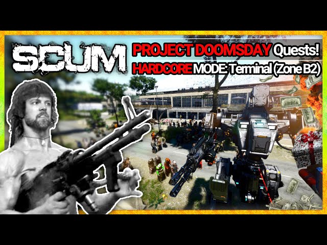 SCUM 🔥 HARDCORE Quest im Terminal! - Last Minute Flug Richtung HÖLLE ⭐ PROJECT DOOMSDAY | Let's Play