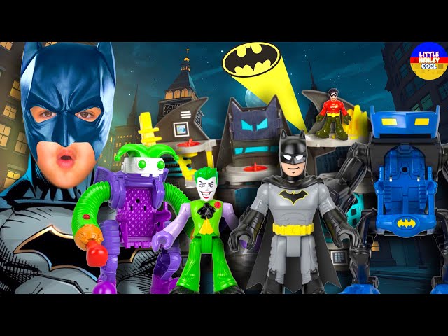 Littlehenleycool helps Batman and Robin in his Batcave