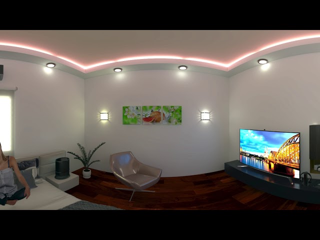 CADfx - 360 degree Bedroom Interior | Virtual Reality training in Chennai | HD