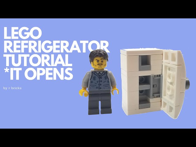 How to build a LEGO refrigerator! IT ACTUALLY OPENS!