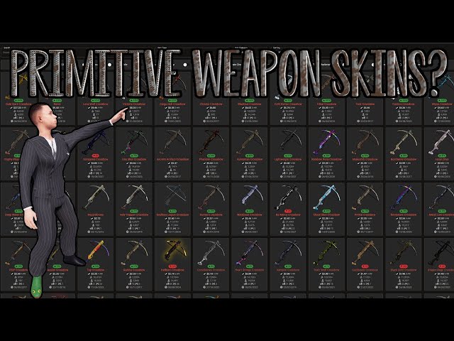 Rust Primitive Weapon Skins (February 6 2025)